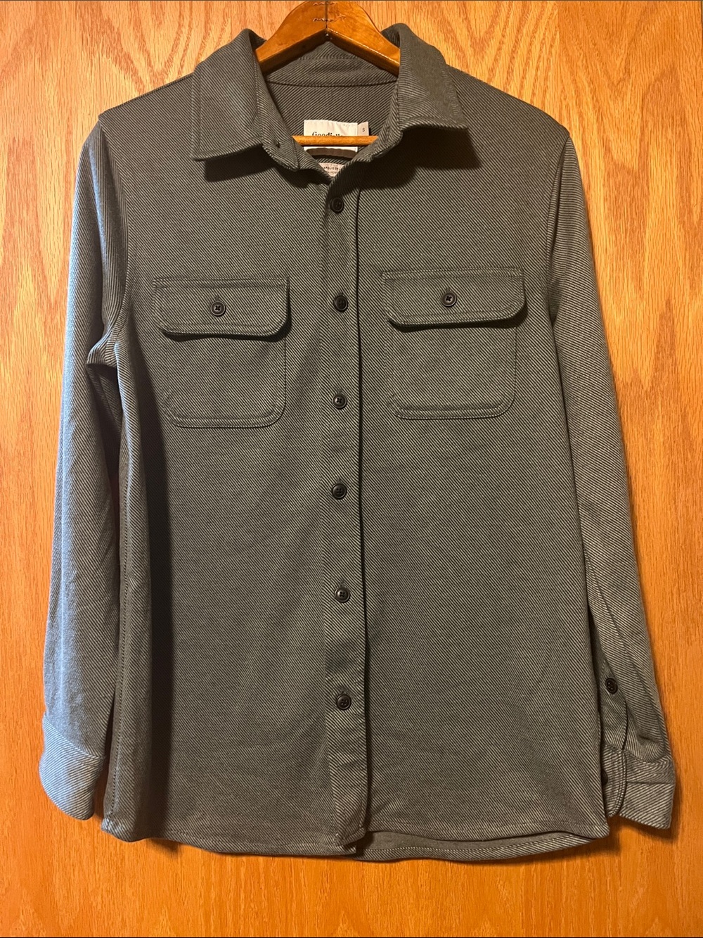 Goodfellow & Co Men's Green Button-Up Shirt